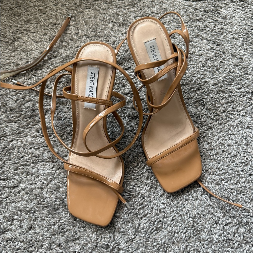 Steve Madden Brown Strappy Heels